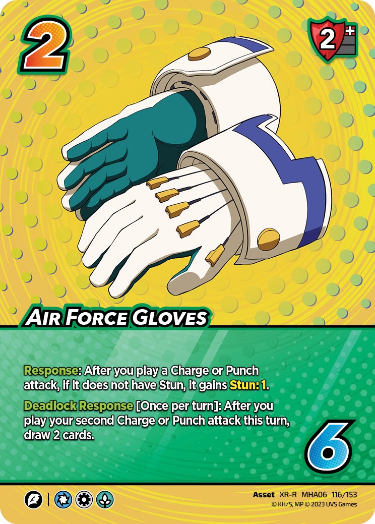 Air Force Gloves (XR) [Jet Burn] | Boutique FDB TCG