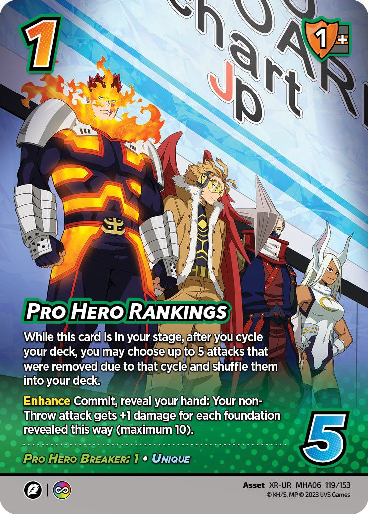 Pro Hero Rankings (XR) [Jet Burn] | Boutique FDB TCG