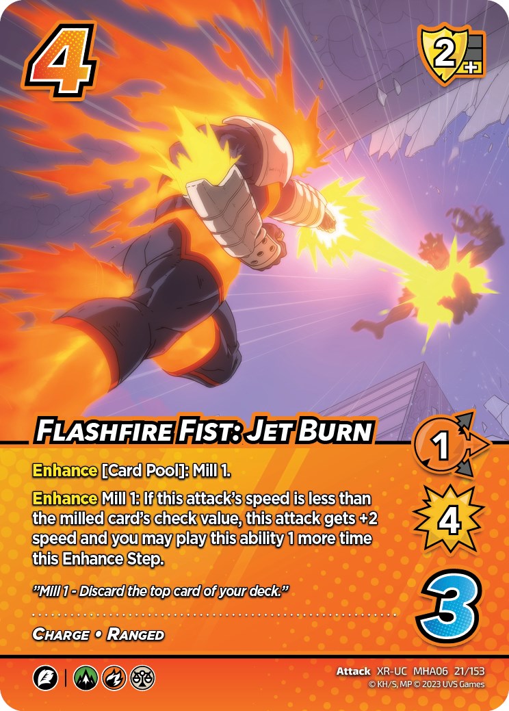 Flashfire Fist: Jet Burn (XR) [Jet Burn] | Boutique FDB TCG