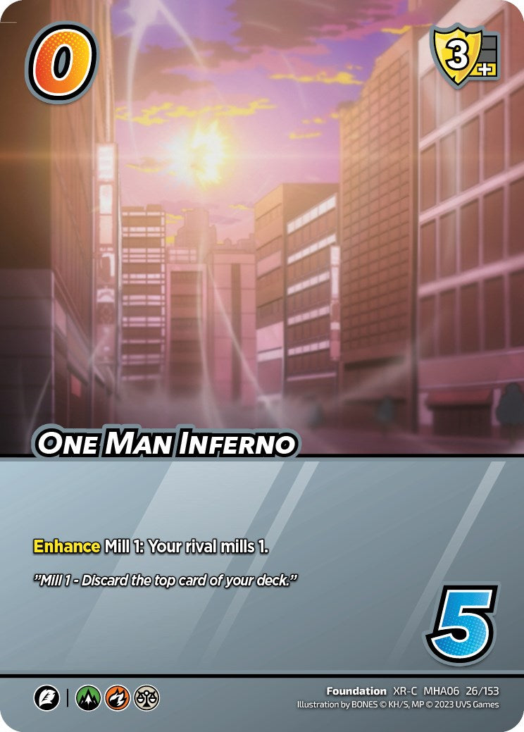 One Man Inferno (XR) [Jet Burn] | Boutique FDB TCG