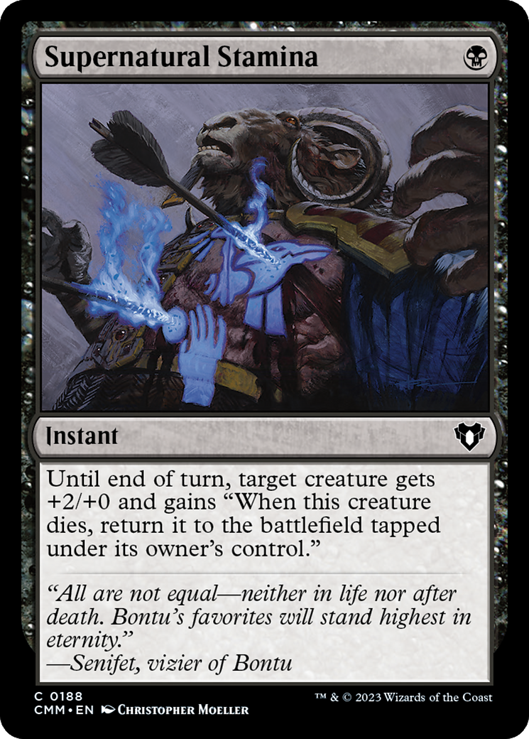 Supernatural Stamina [Commander Masters] | Boutique FDB TCG