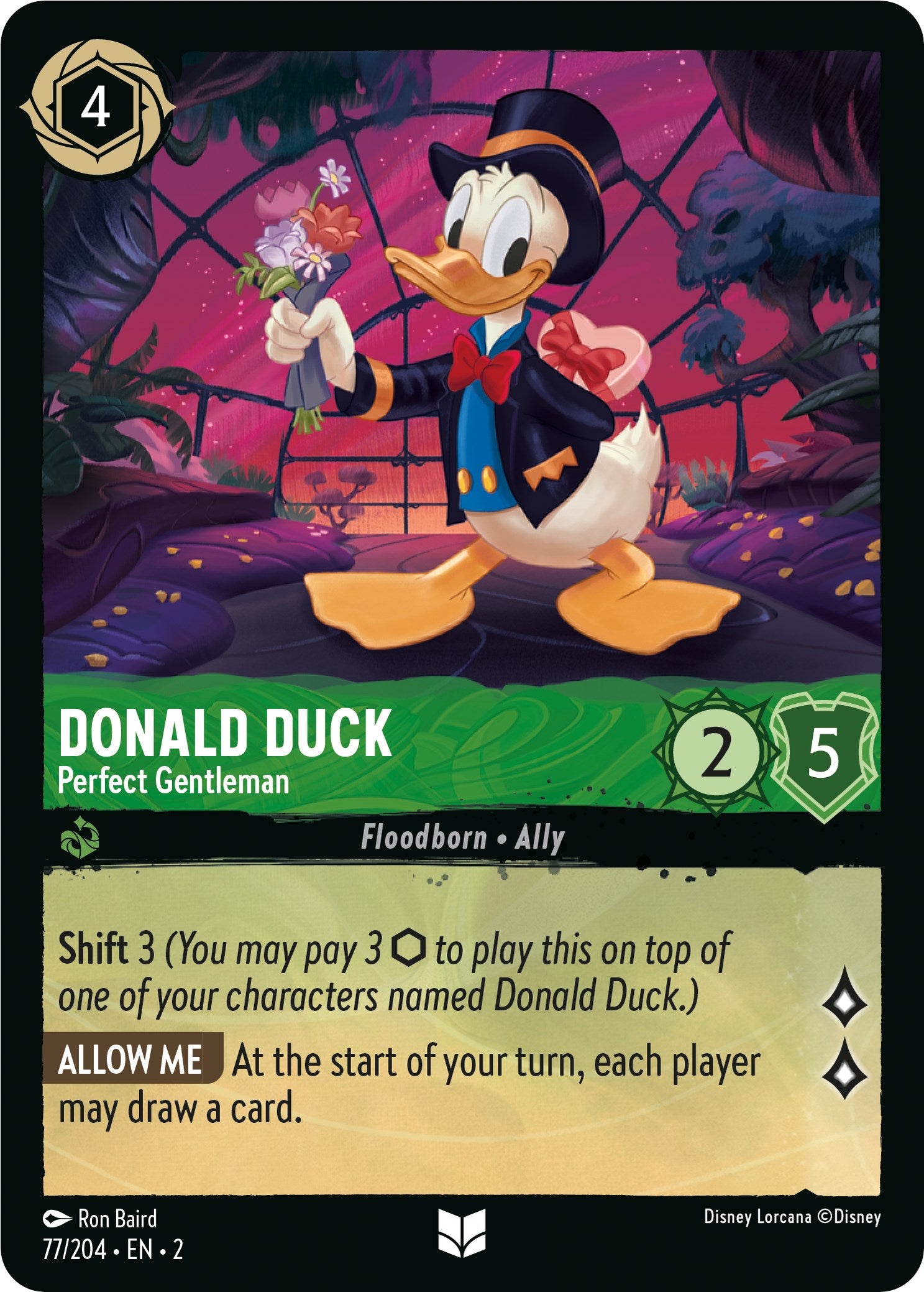 Donald Duck - Perfect Gentleman (77/204) [Rise of the Floodborn] | Boutique FDB TCG