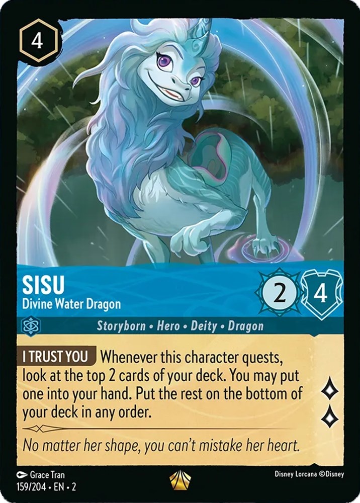 Sisu - Divine Water Dragon (159/204) [Rise of the Floodborn] | Boutique FDB TCG