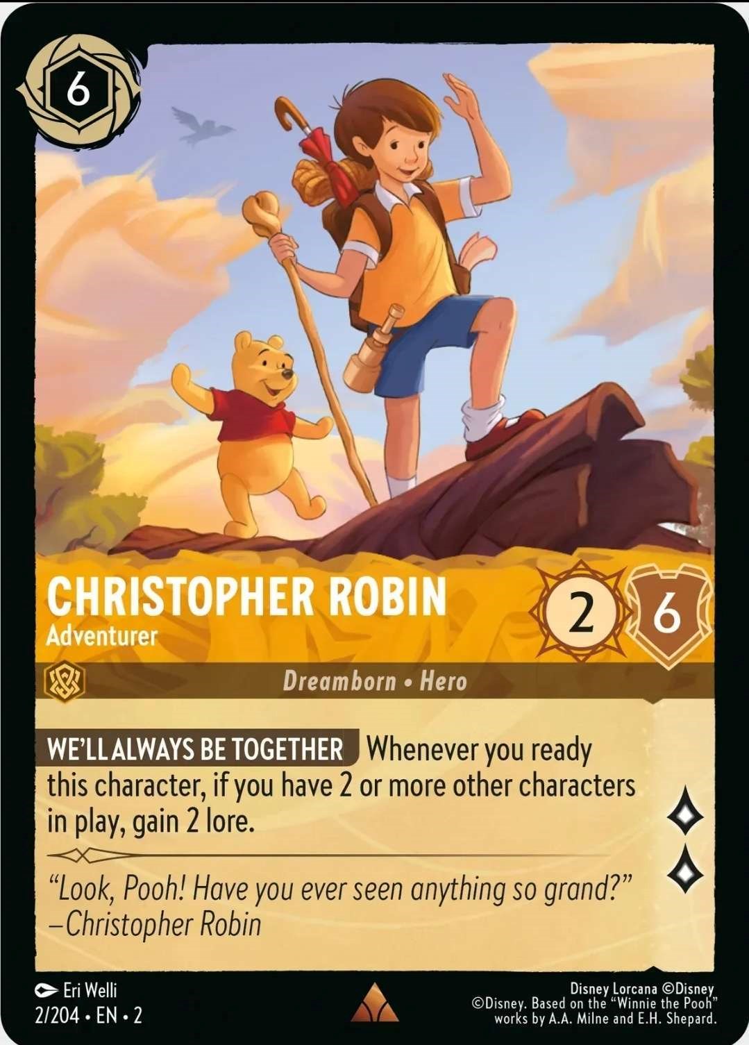 Christopher Robin - Adventurer (2/204) [Rise of the Floodborn] | Boutique FDB TCG