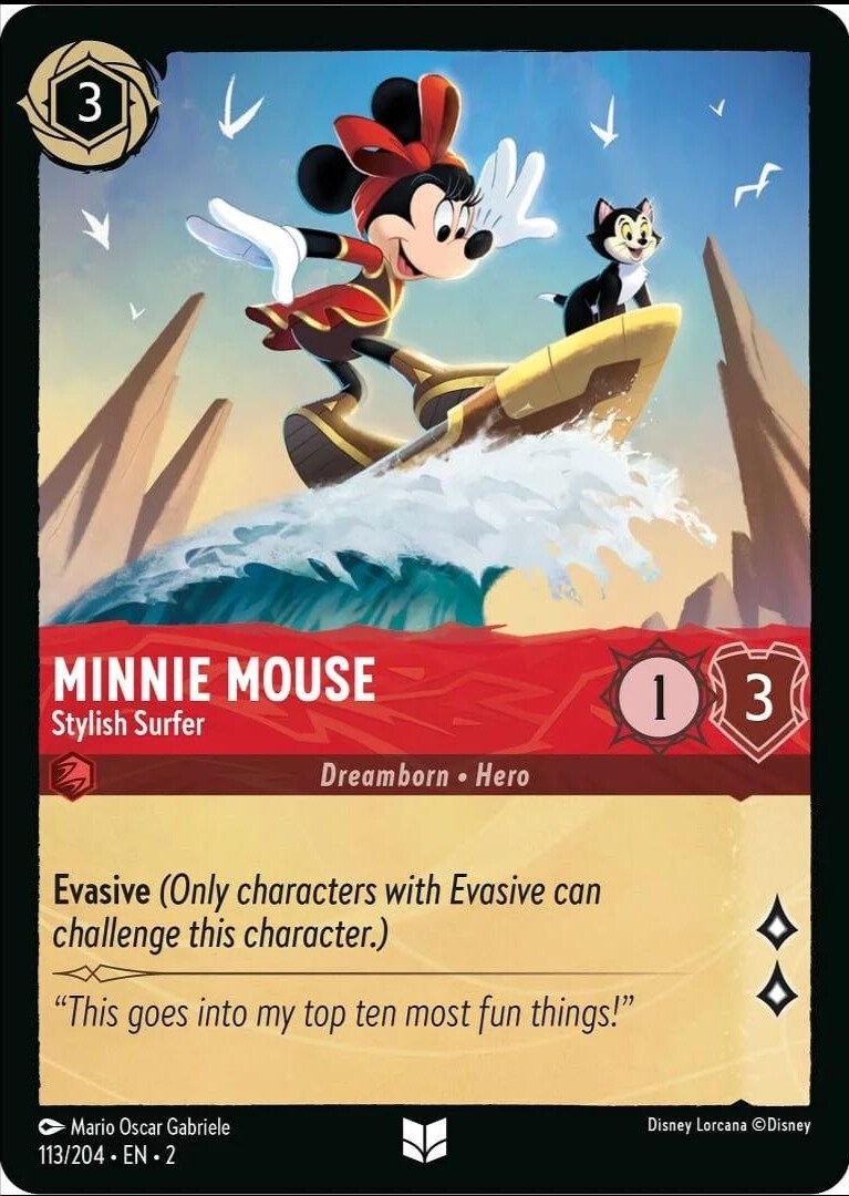 Minnie Mouse - Stylish Surfer (113/204) [Rise of the Floodborn] | Boutique FDB TCG