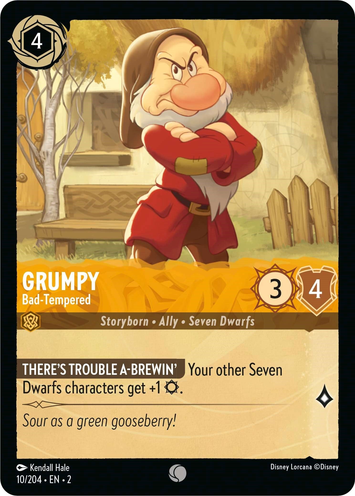 Grumpy - Bad-Tempered (10/204) [Rise of the Floodborn] | Boutique FDB TCG