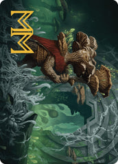 Tendril of the Mycotyrant Art Card (Gold-Stamped Signature) [The Lost Caverns of Ixalan Art Series] | Boutique FDB TCG