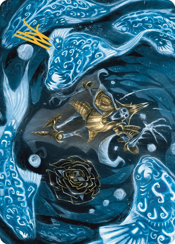 Eaten by Piranhas Art Card (Gold-Stamped Signature) [The Lost Caverns of Ixalan Art Series] | Boutique FDB TCG