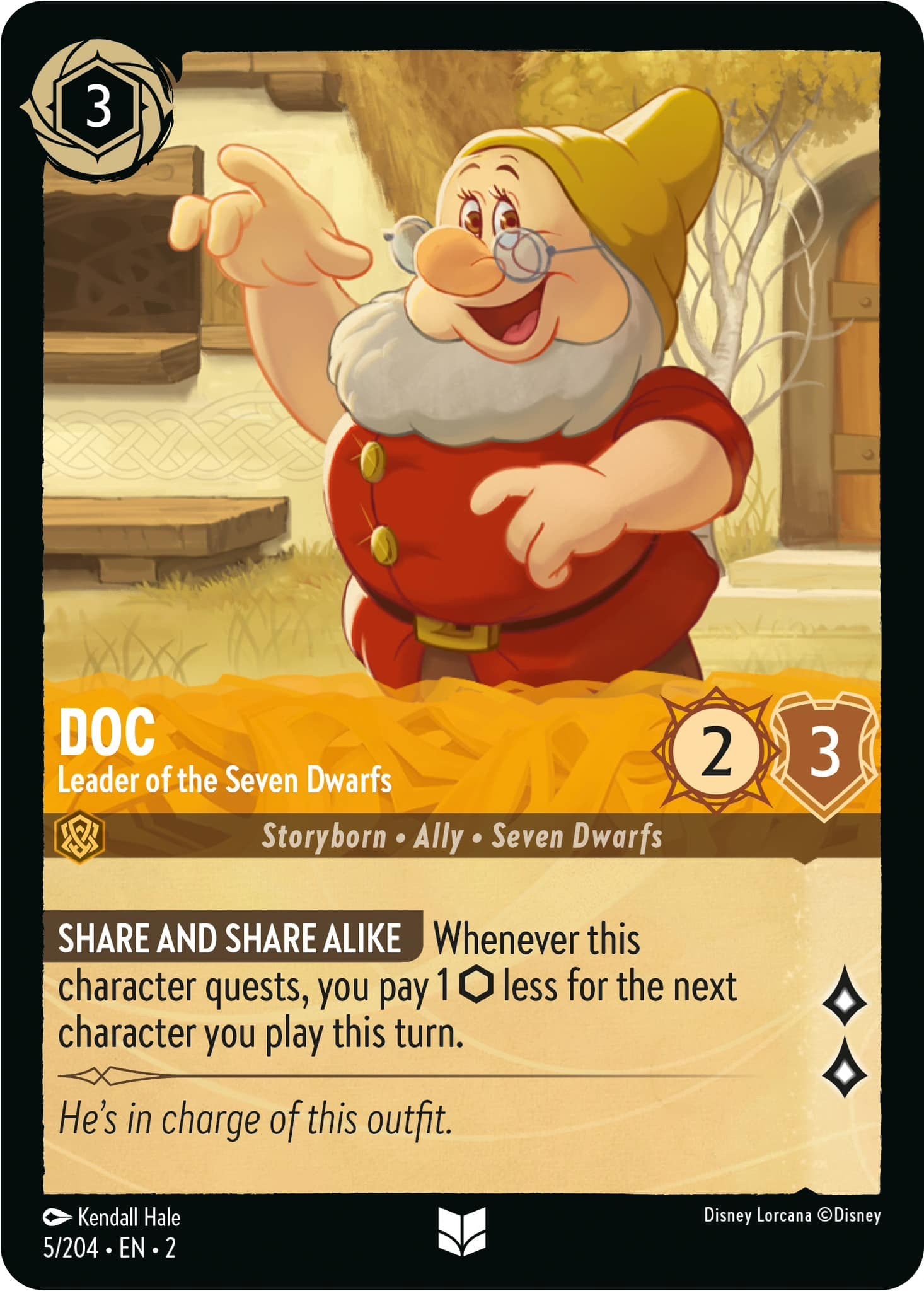 Doc - Leader of the Seven Dwarfs (5/204) [Rise of the Floodborn] | Boutique FDB TCG