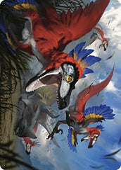 Wrathful Raptors Art Card [The Lost Caverns of Ixalan Art Series] | Boutique FDB TCG