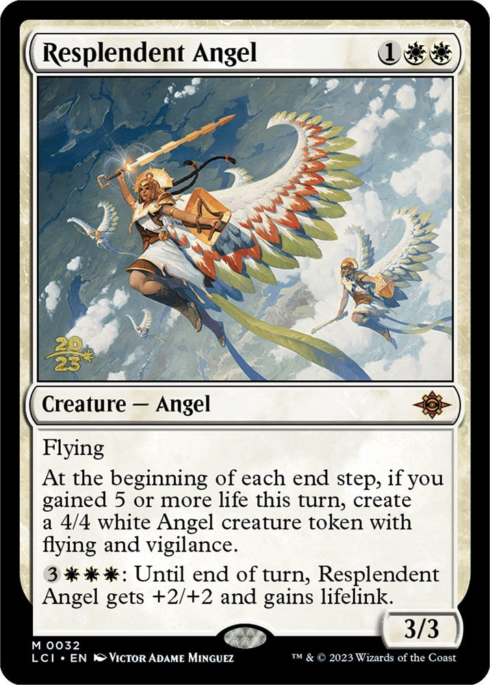 Resplendent Angel (LCI) [The Lost Caverns of Ixalan Prerelease Cards] | Boutique FDB TCG