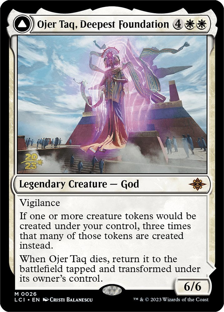 Ojer Taq, Deepest Foundation // Temple of Civilization [The Lost Caverns of Ixalan Prerelease Cards] | Boutique FDB TCG