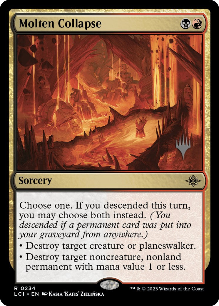 Molten Collapse (Promo Pack) [The Lost Caverns of Ixalan Promos] | Boutique FDB TCG