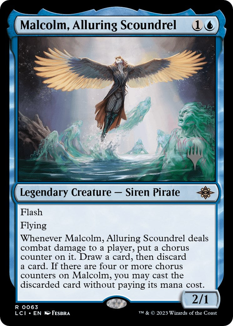 Malcolm, Alluring Scoundrel (Promo Pack) [The Lost Caverns of Ixalan Promos] | Boutique FDB TCG
