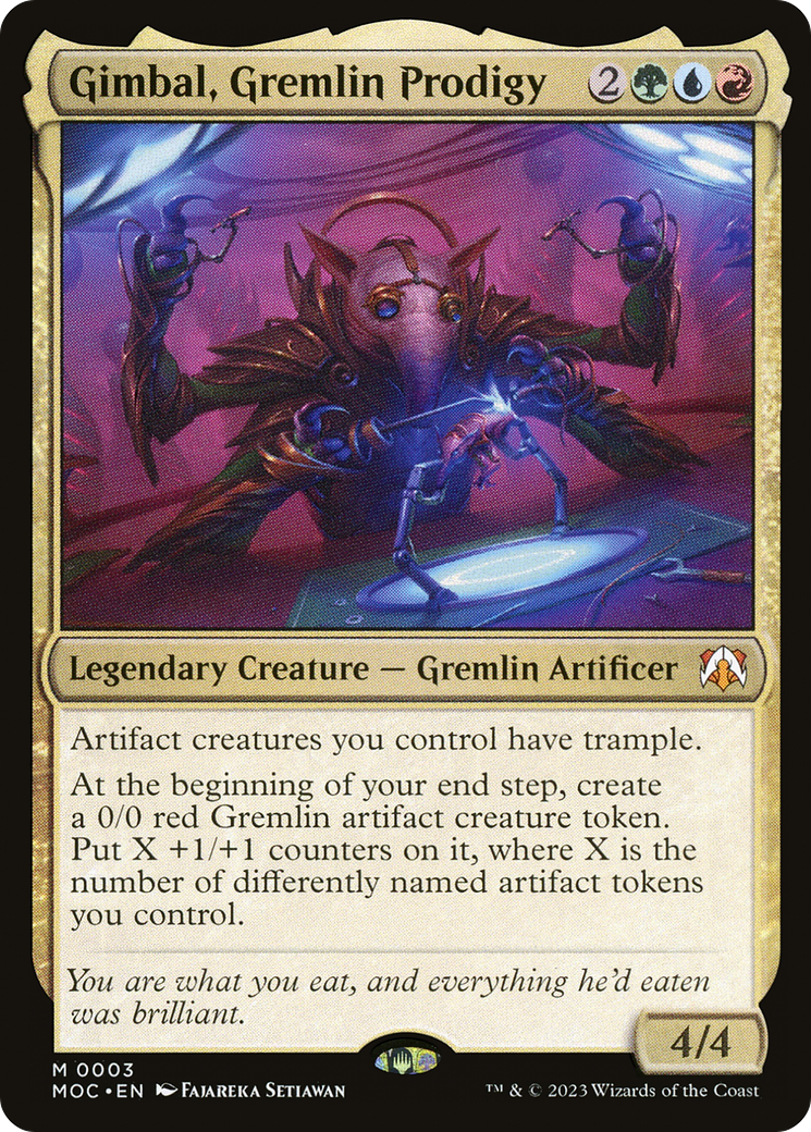 Gimbal, Gremlin Prodigy [March of the Machine Commander] | Boutique FDB TCG