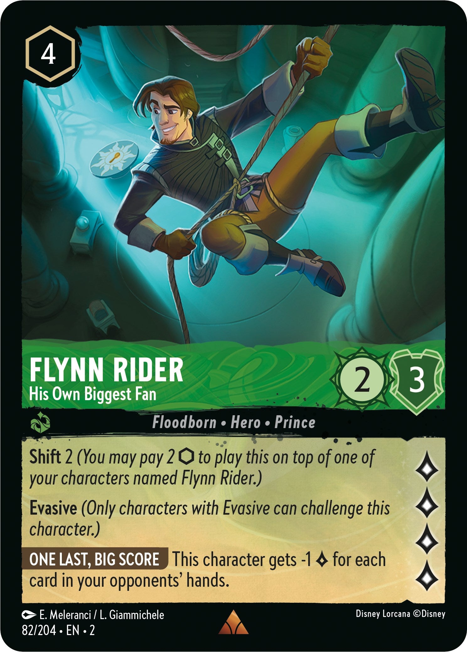 Flynn Rider - His Own Biggest Fan (82/204) [Rise of the Floodborn] | Boutique FDB TCG