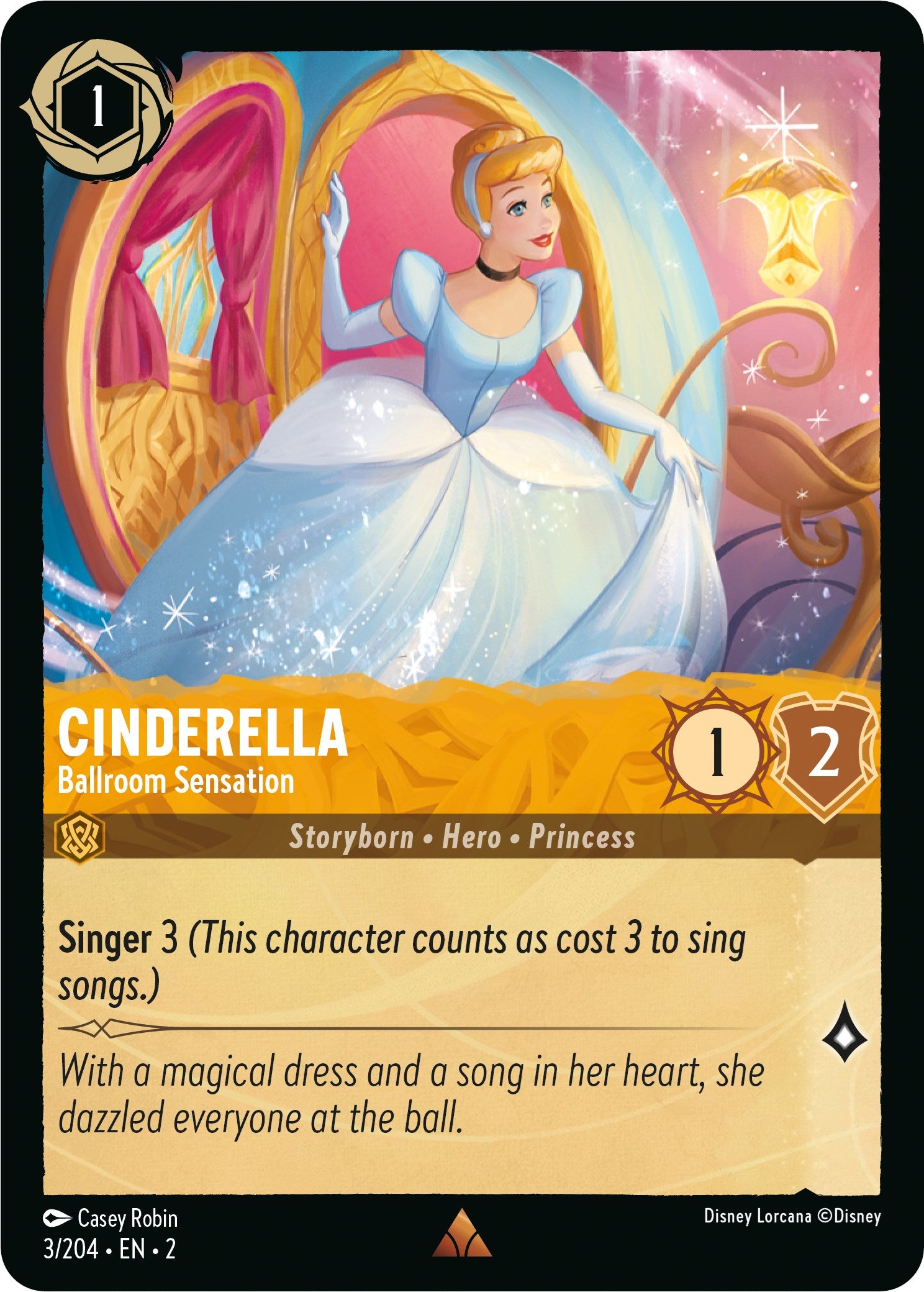 Cinderella - Ballroom Sensation (3/204) [Rise of the Floodborn] | Boutique FDB TCG