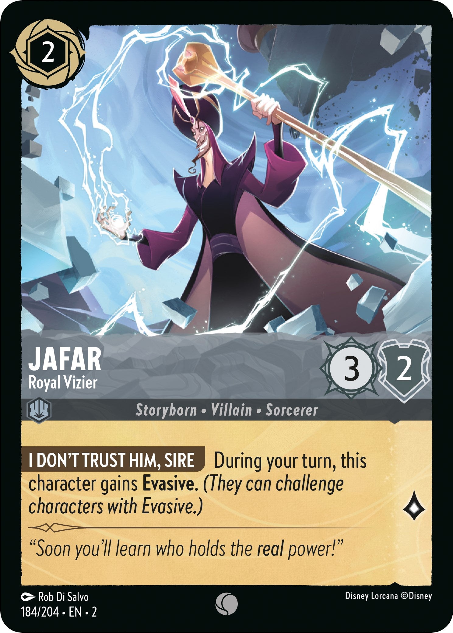 Jafar - Royal Vizier (184/204) [Rise of the Floodborn] | Boutique FDB TCG