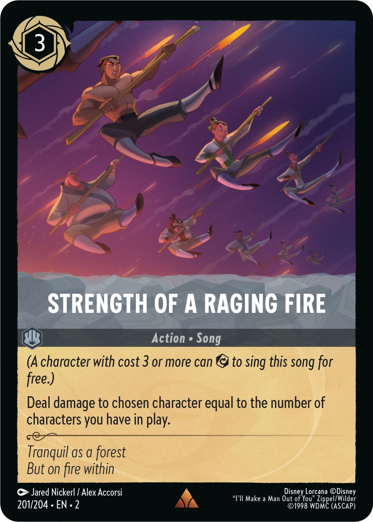 Strength of a Raging Fire (201/204) [Rise of the Floodborn] | Boutique FDB TCG