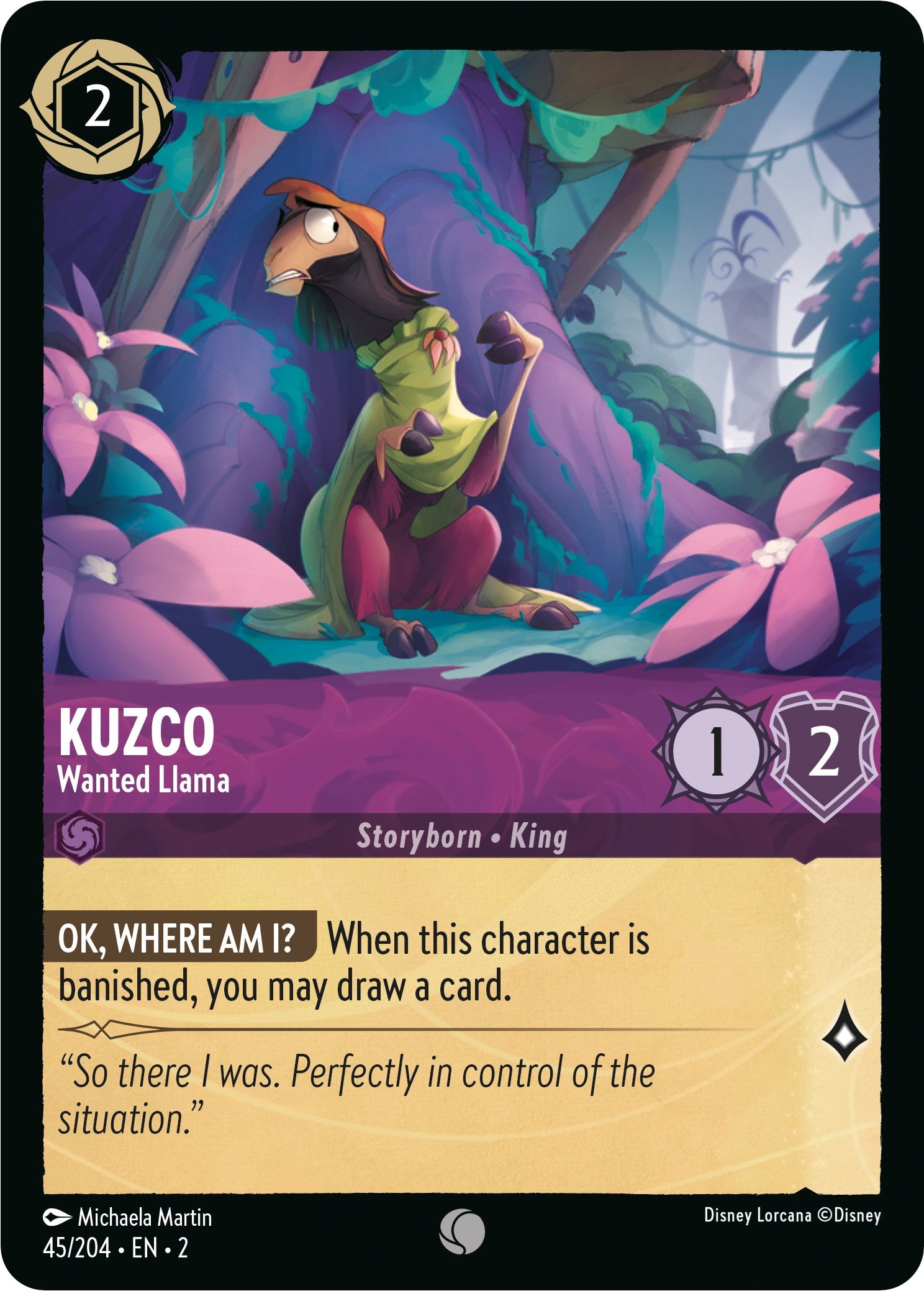 Kuzco - Wanted Llama (45/204) [Rise of the Floodborn] | Boutique FDB TCG