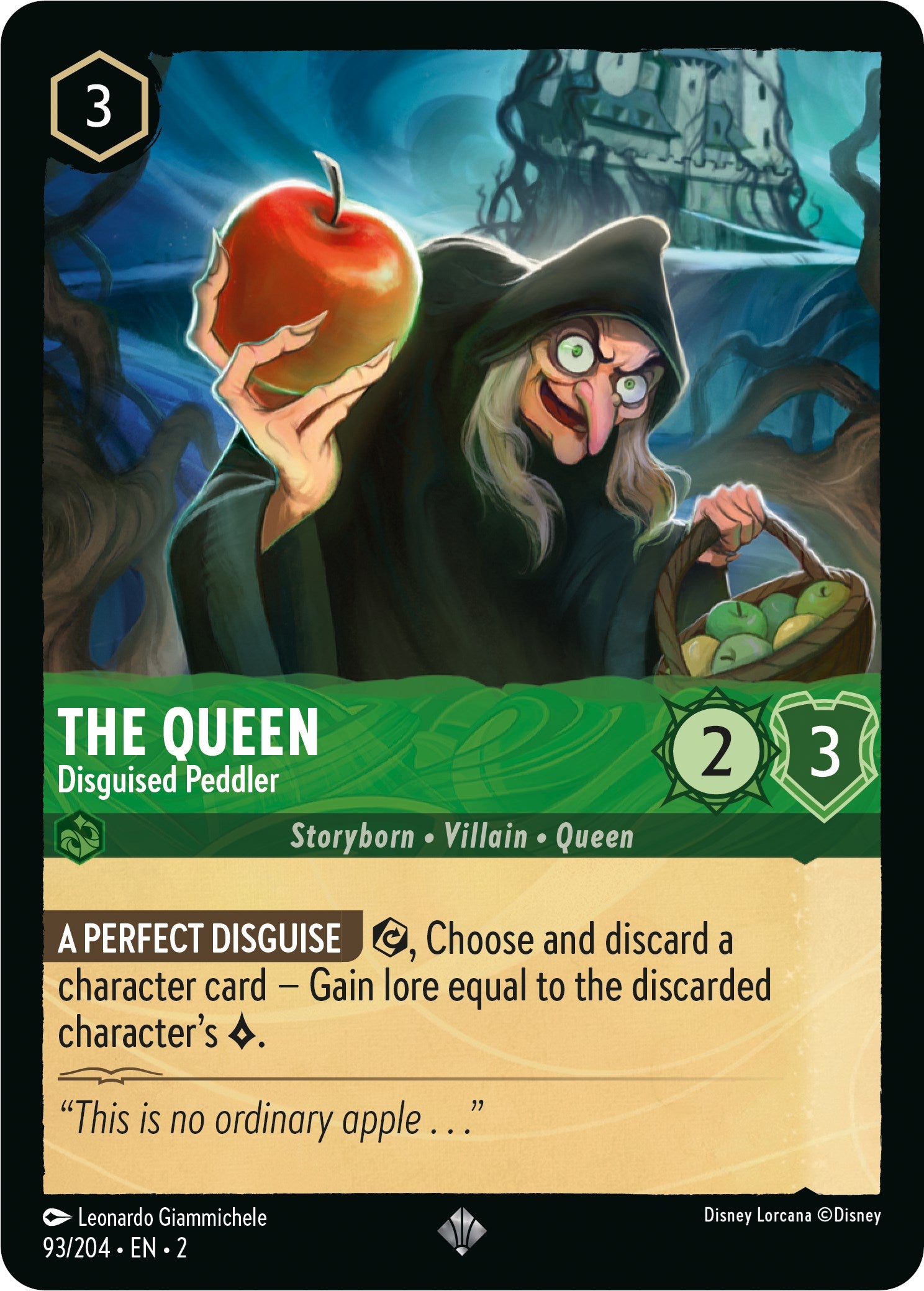 The Queen - Disguised Peddler (93/204) [Rise of the Floodborn] | Boutique FDB TCG