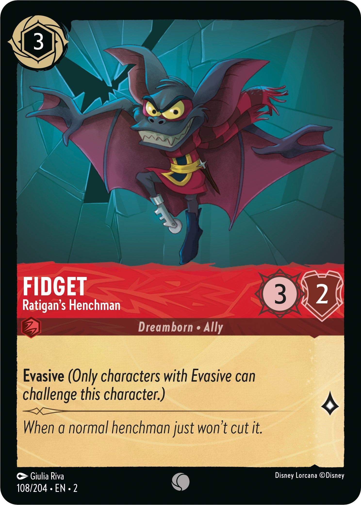 Fidget - Ratigan's Henchman (108/204) [Rise of the Floodborn] | Boutique FDB TCG