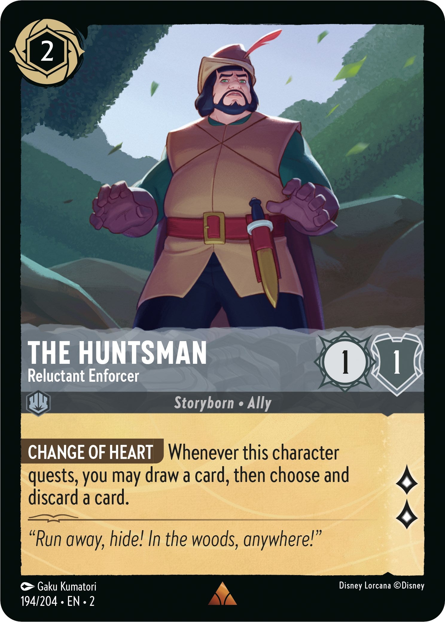 The Huntsman - Reluctant Enforcer (194/204) [Rise of the Floodborn] | Boutique FDB TCG