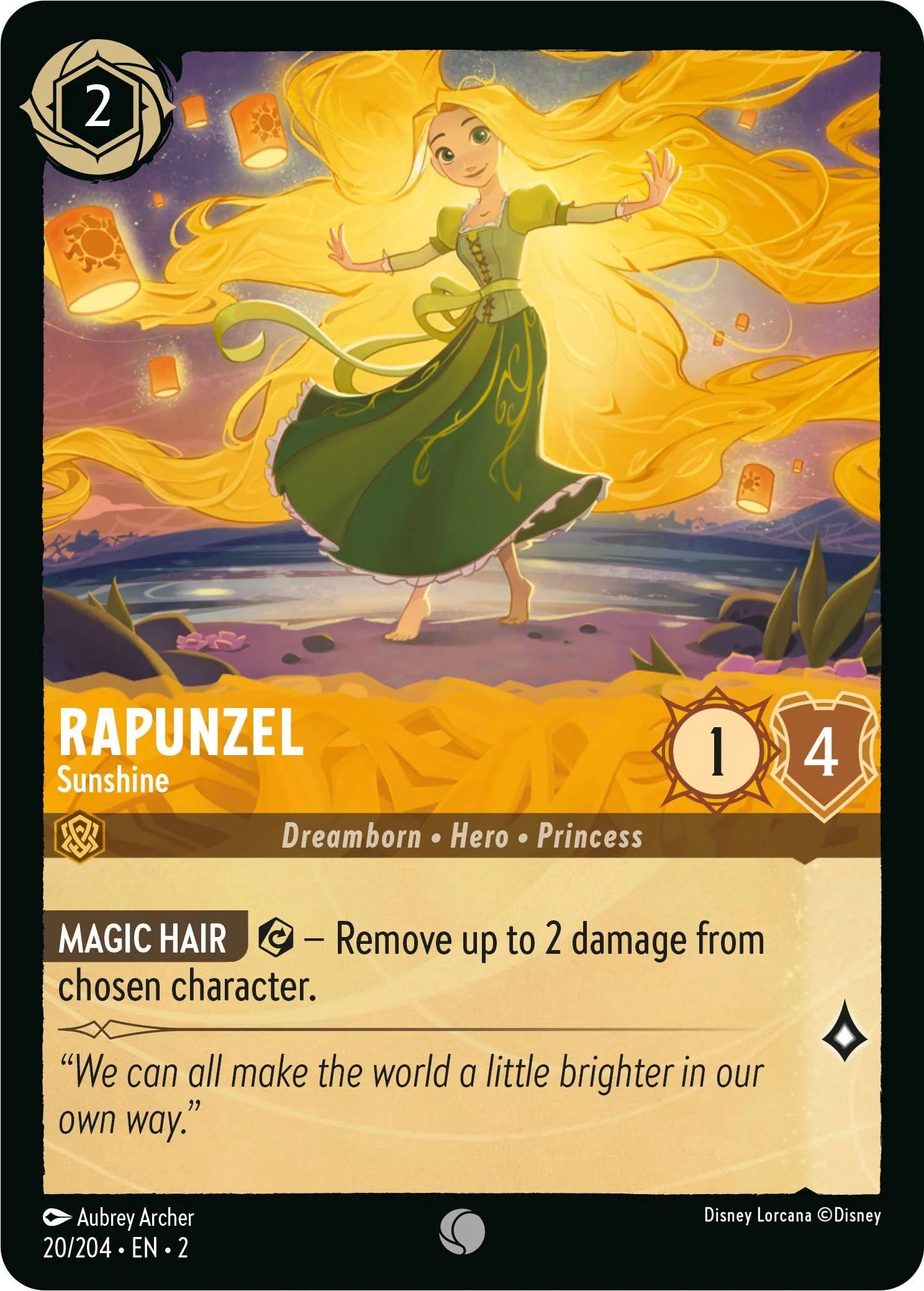 Rapunzel - Sunshine (20/204) [Rise of the Floodborn] | Boutique FDB TCG