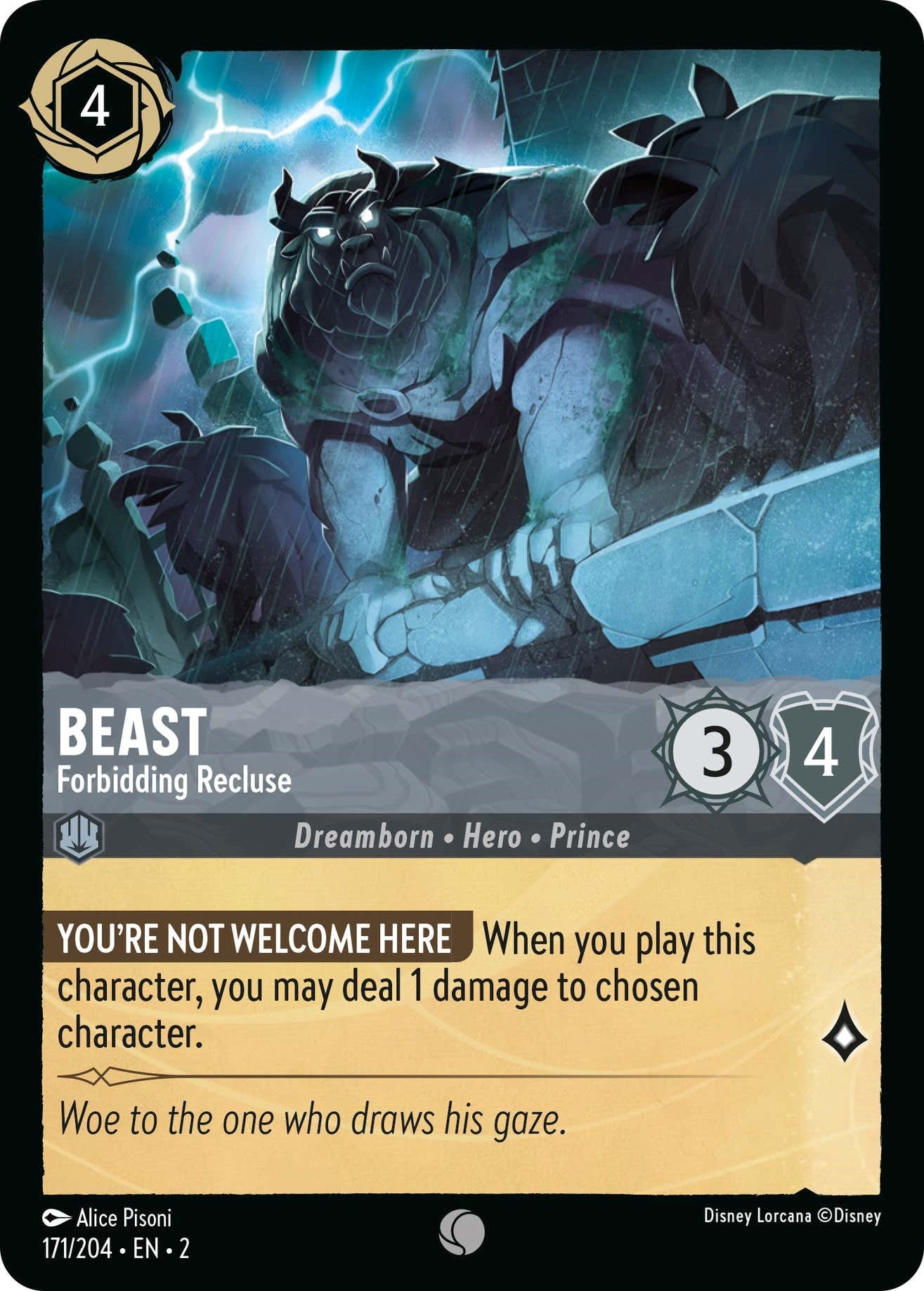 Beast - Forbidding Recluse (171/204) [Rise of the Floodborn] | Boutique FDB TCG