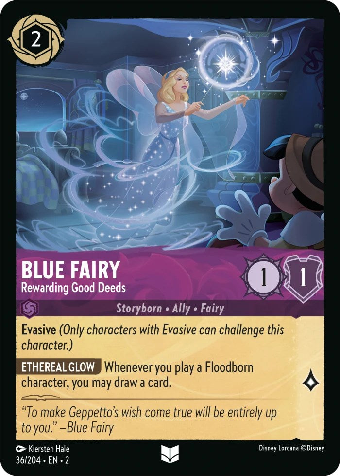 Blue Fairy - Rewarding Good Deeds (36/204) [Rise of the Floodborn] | Boutique FDB TCG