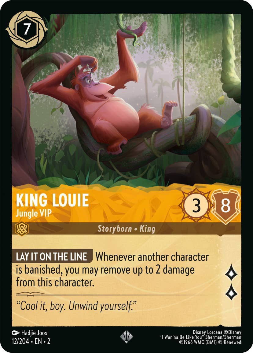 King Louie - Jungle VIP (12/204) [Rise of the Floodborn] | Boutique FDB TCG