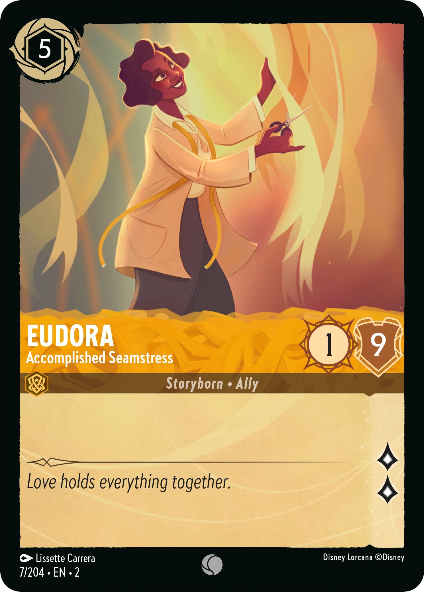 Eudora - Accomplished Seamstress (7/204) [Rise of the Floodborn] | Boutique FDB TCG