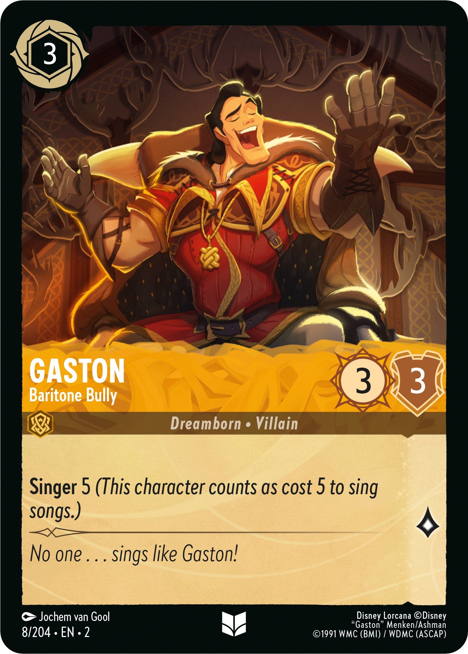 Gaston - Baritone Bully (8/204) [Rise of the Floodborn] | Boutique FDB TCG