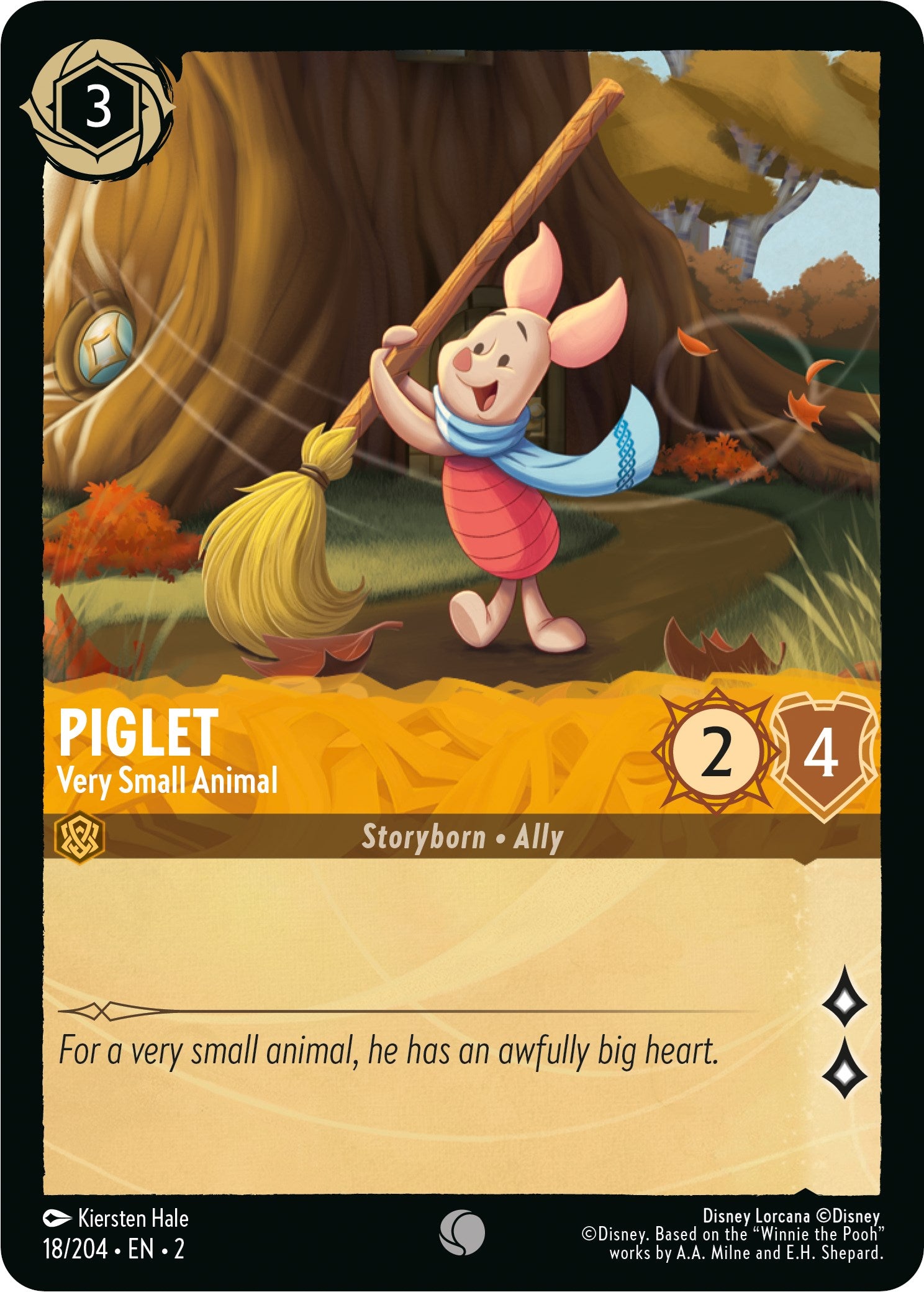 Piglet - Very Small Animal (18/204) [Rise of the Floodborn] | Boutique FDB TCG