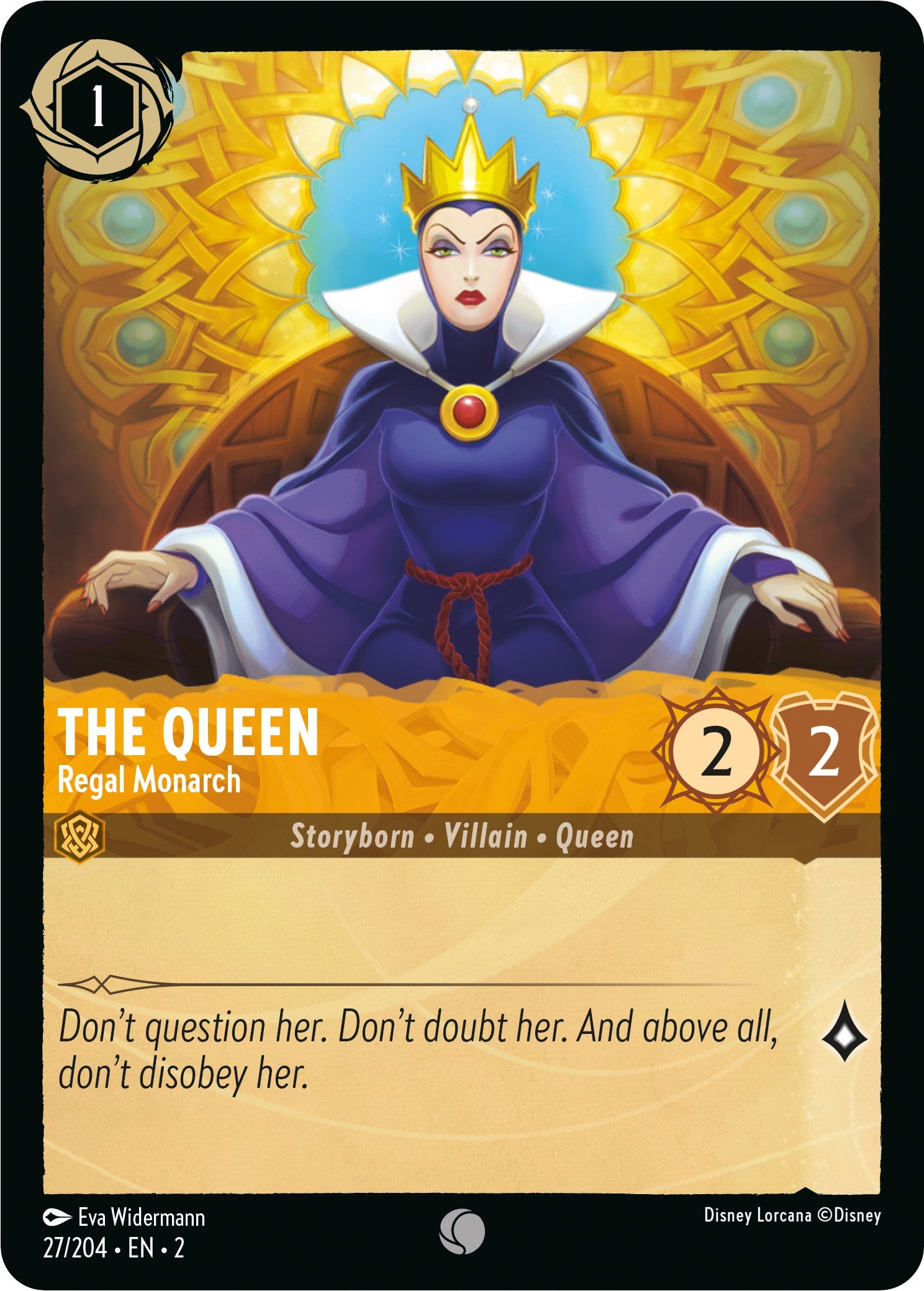 The Queen - Regal Monarch (27/204) [Rise of the Floodborn] | Boutique FDB TCG