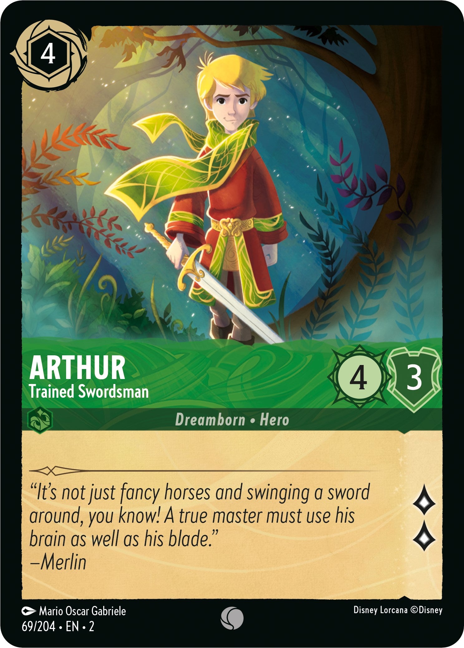 Arthur - Trained Swordsman (69/204) [Rise of the Floodborn] | Boutique FDB TCG