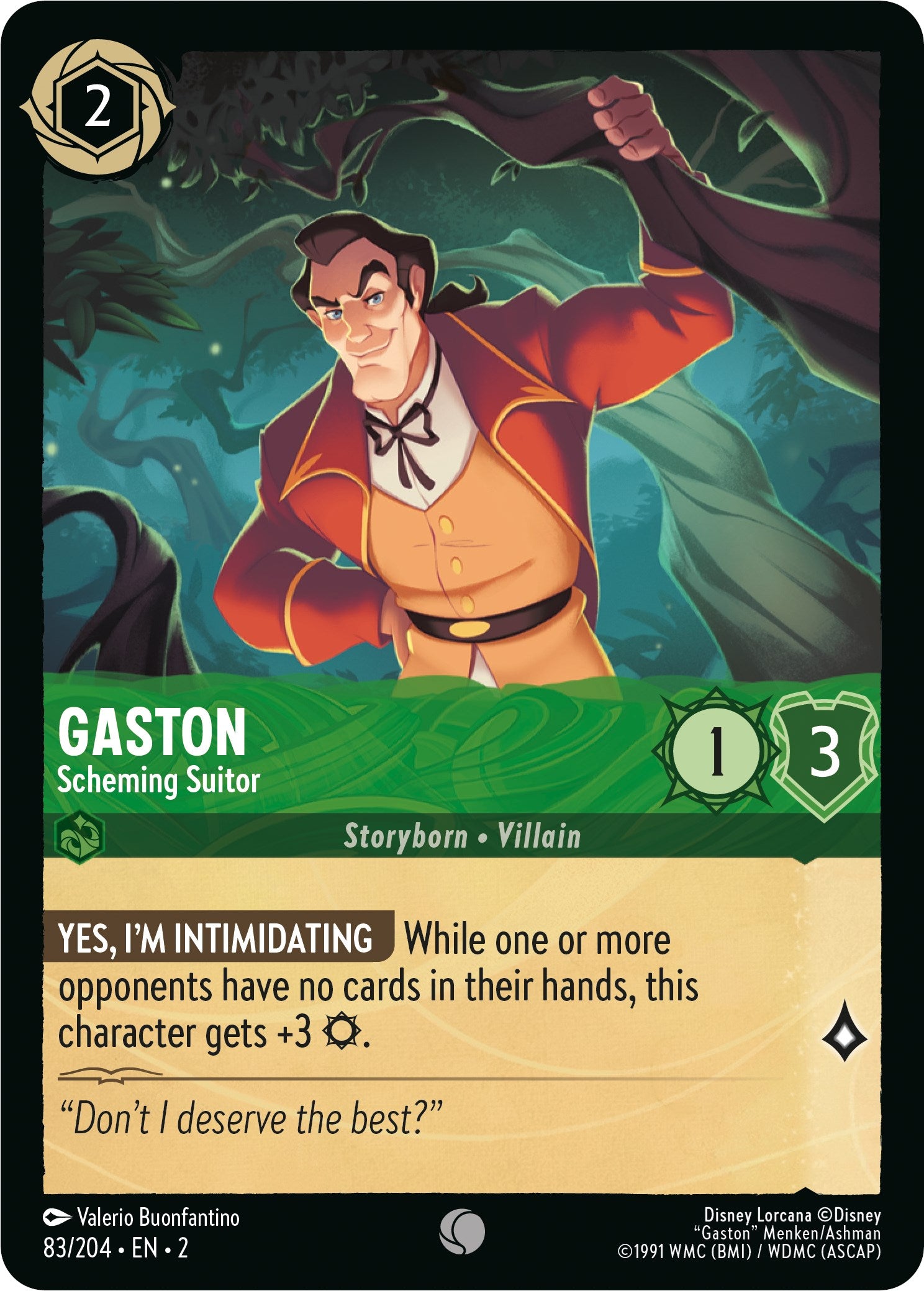 Gaston - Scheming Suitor (83/204) [Rise of the Floodborn] | Boutique FDB TCG