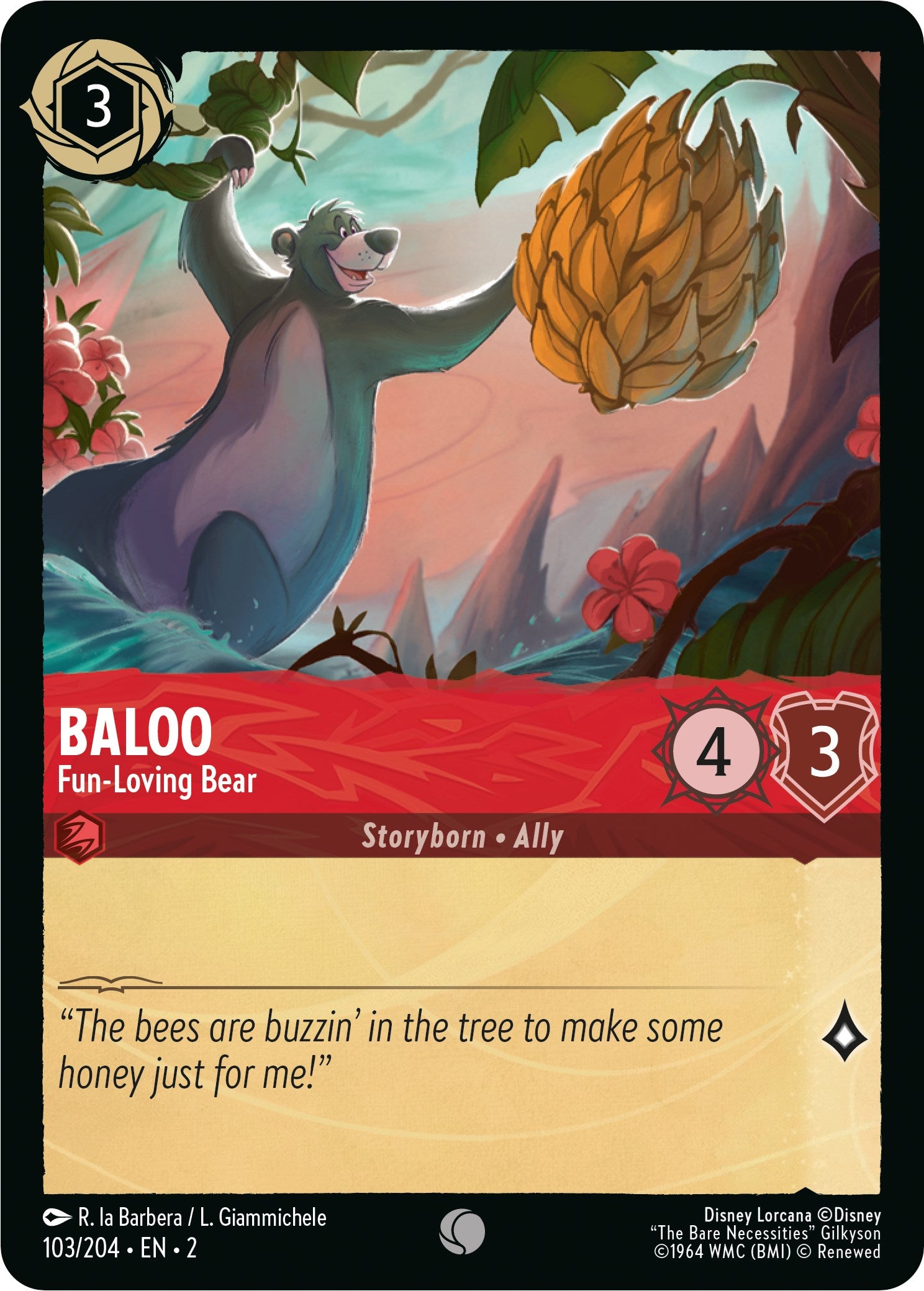 Baloo - Fun-Loving Bear (103/204) [Rise of the Floodborn] | Boutique FDB TCG