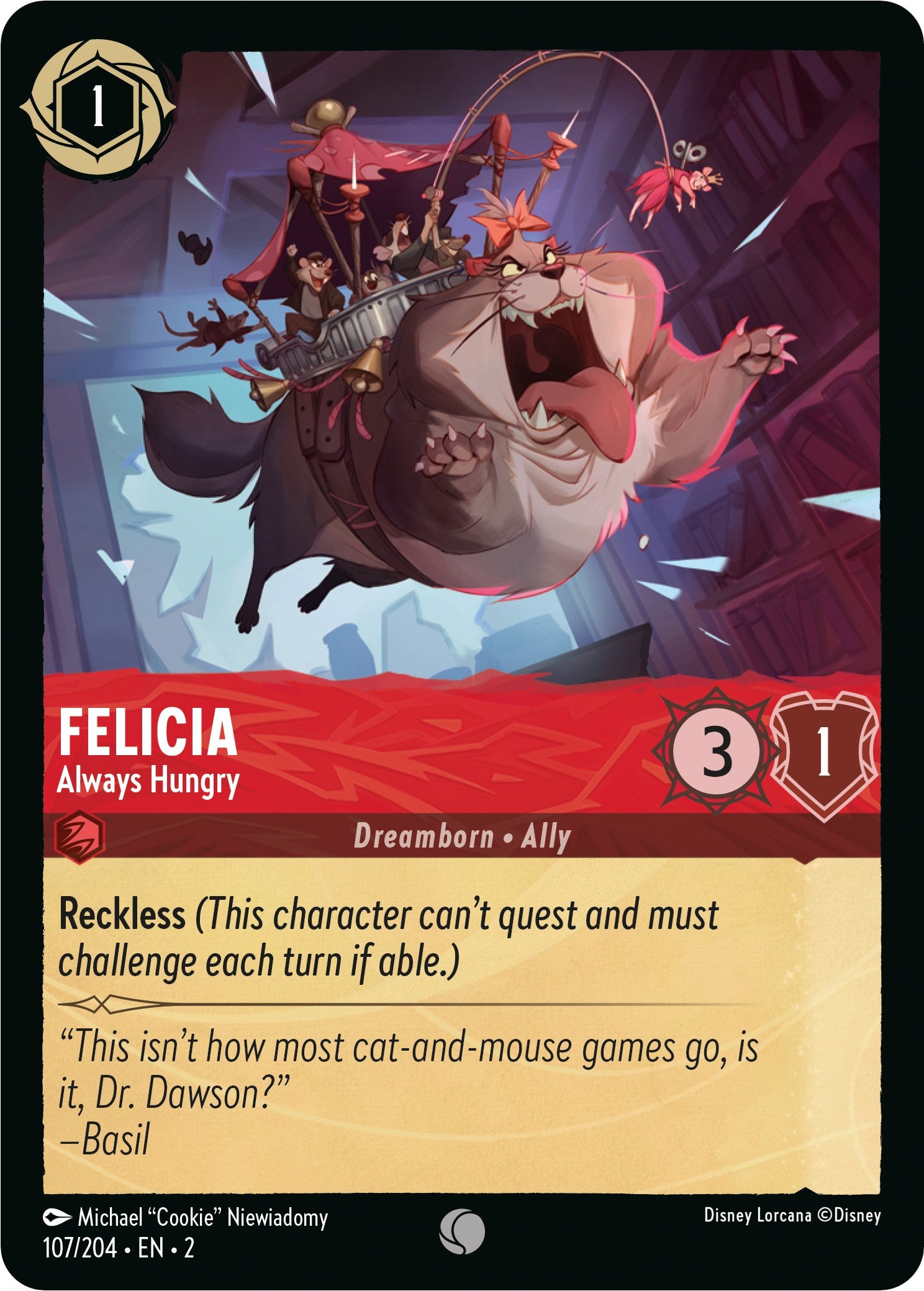 Felicia - Always Hungry (107/204) [Rise of the Floodborn] | Boutique FDB TCG