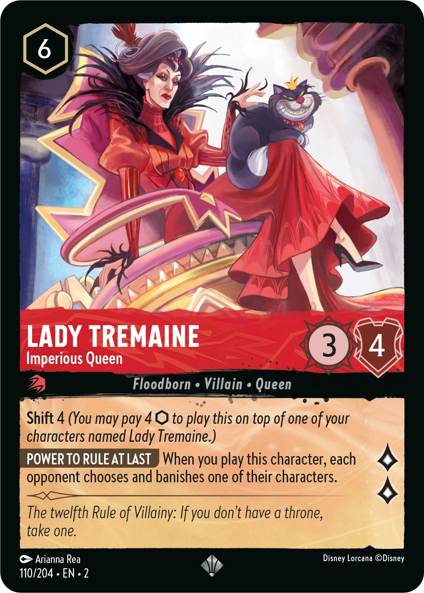 Lady Tremaine - Imperious Queen (110/204) [Rise of the Floodborn] | Boutique FDB TCG