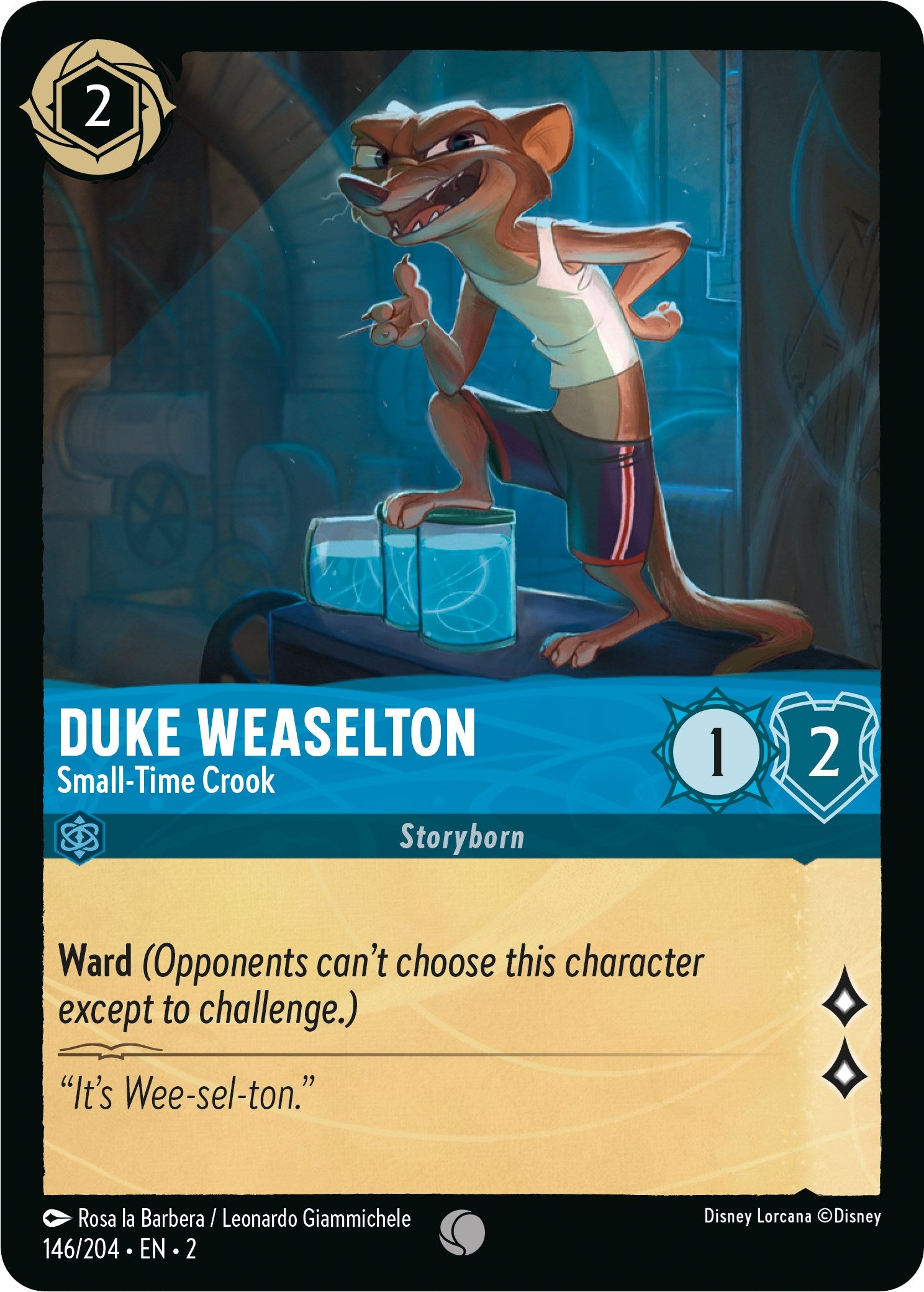 Duke Weaselton - Small-Time Crook (146/204) [Rise of the Floodborn] | Boutique FDB TCG