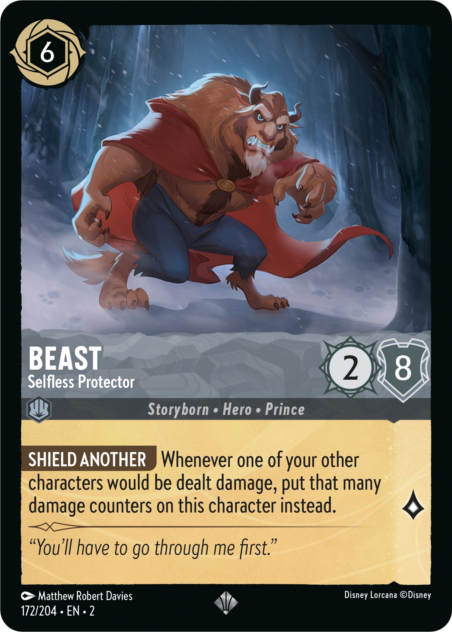 Beast - Selfless Protector (172/204) [Rise of the Floodborn] | Boutique FDB TCG