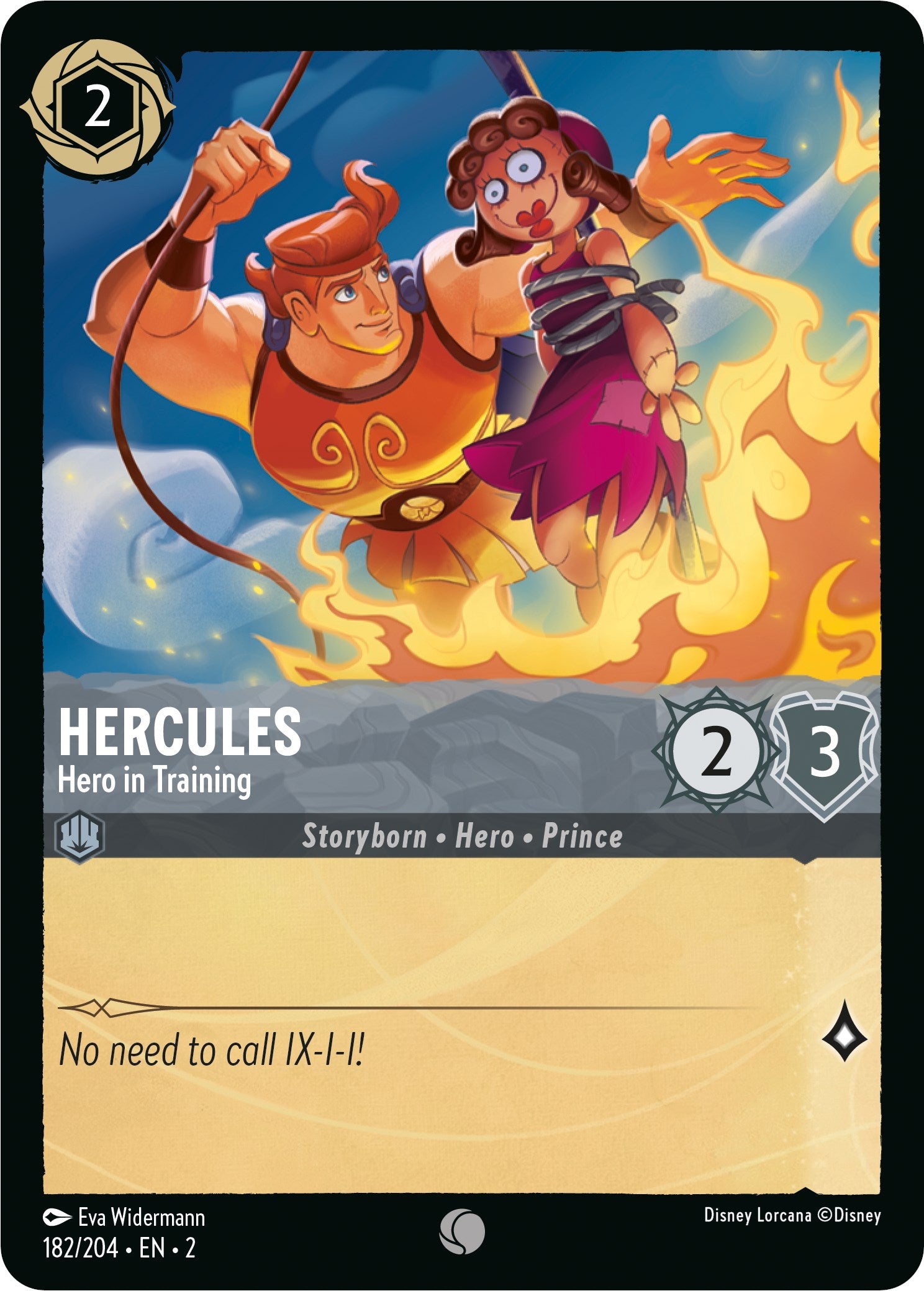 Hercules - Hero in Training (182/204) [Rise of the Floodborn] | Boutique FDB TCG