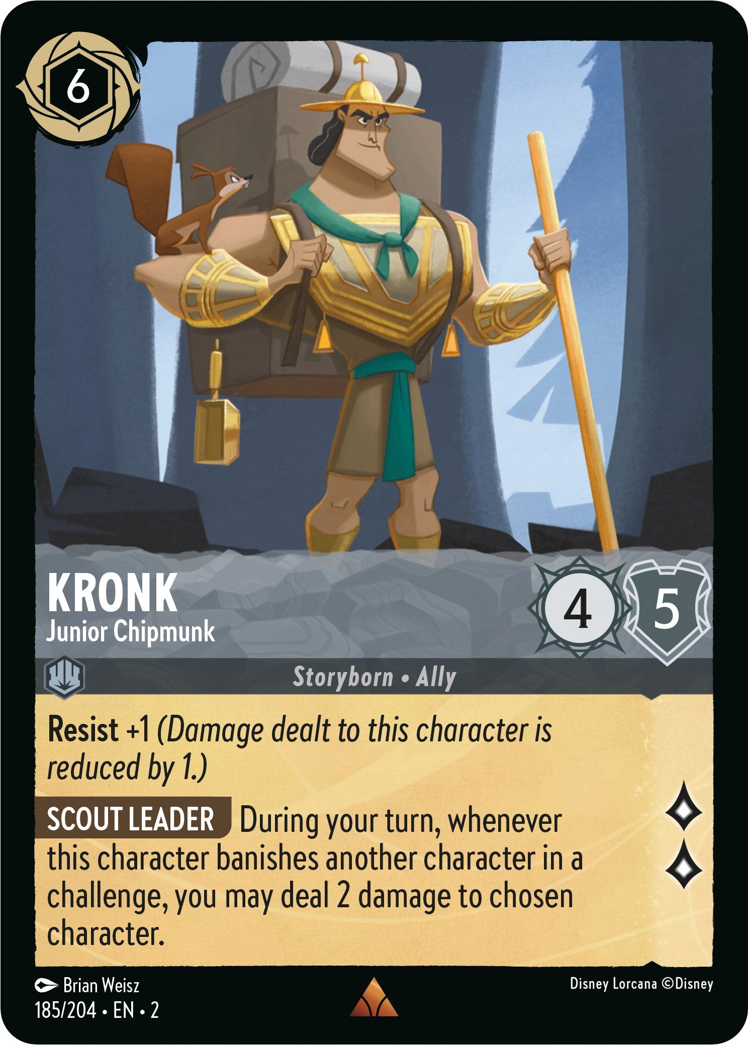 Kronk - Junior Chipmunk (185/204) [Rise of the Floodborn] | Boutique FDB TCG