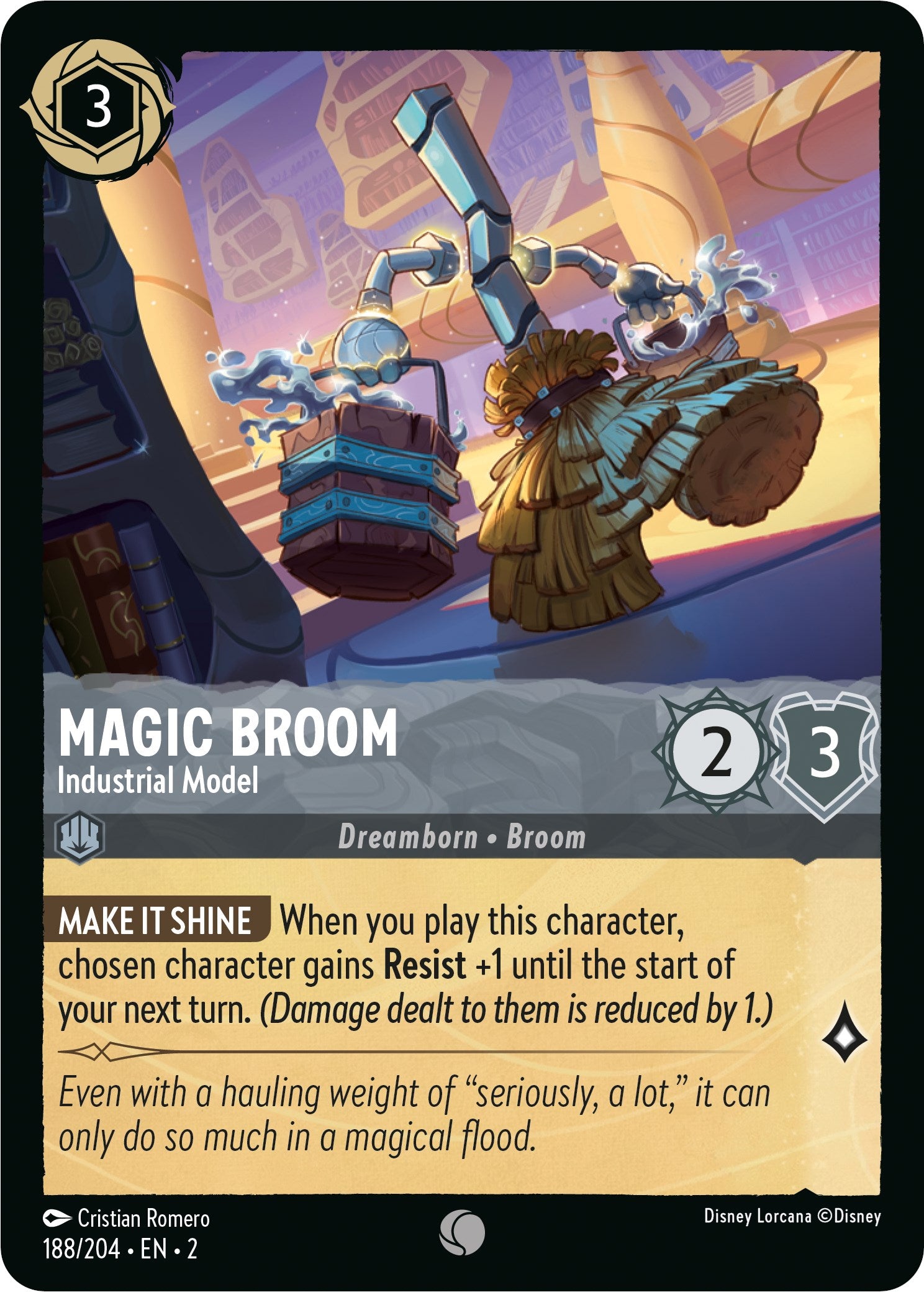 Magic Broom - Industrial Model (188/204) [Rise of the Floodborn] | Boutique FDB TCG