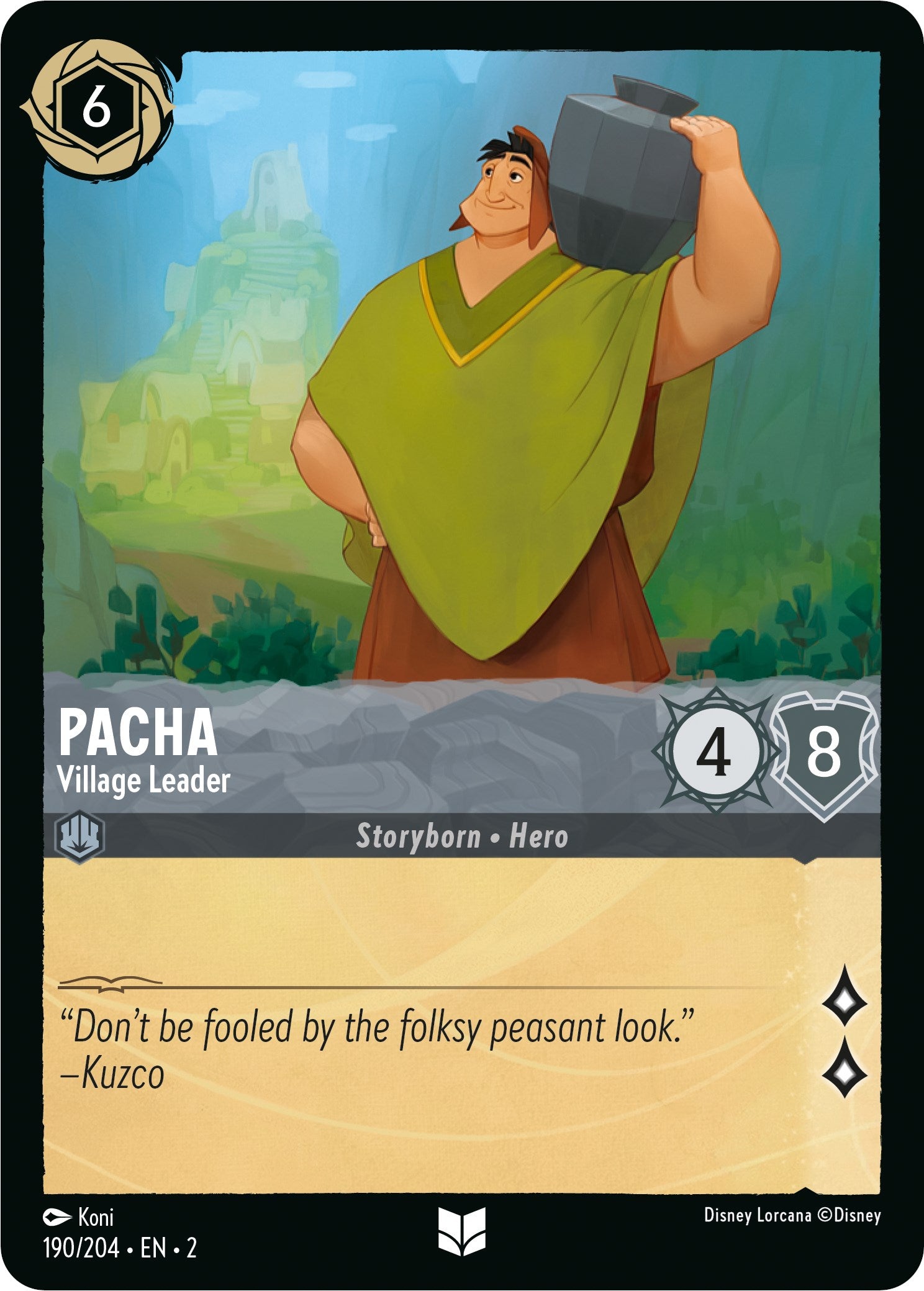 Pacha - Village Leader (190/204) [Rise of the Floodborn] | Boutique FDB TCG