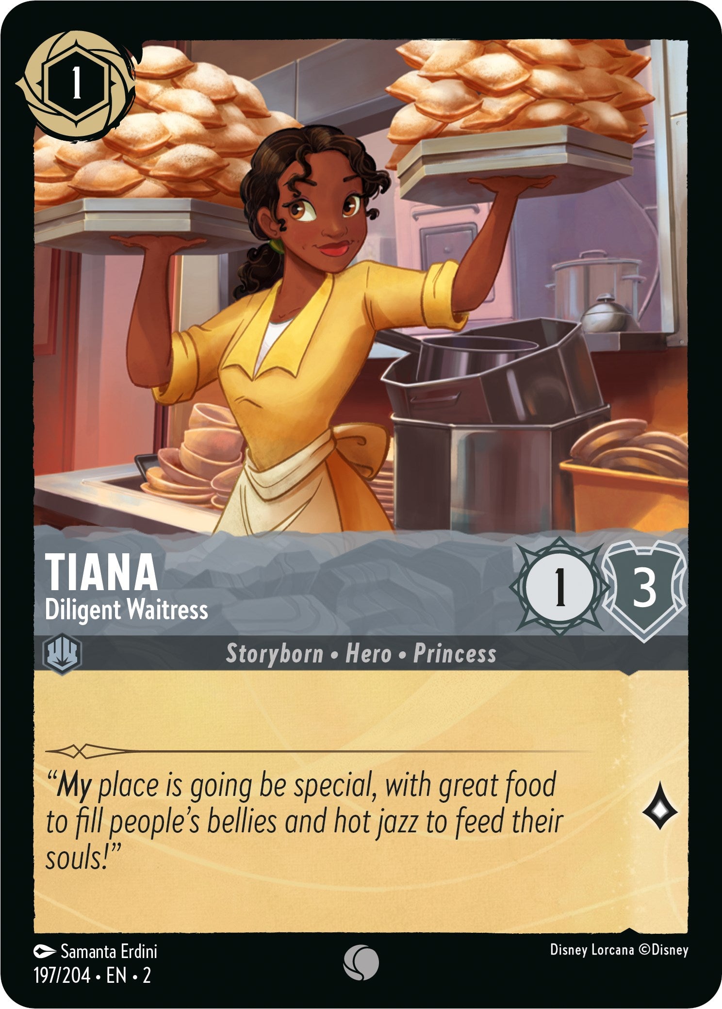 Tiana - Diligent Waitress (197/204) [Rise of the Floodborn] | Boutique FDB TCG