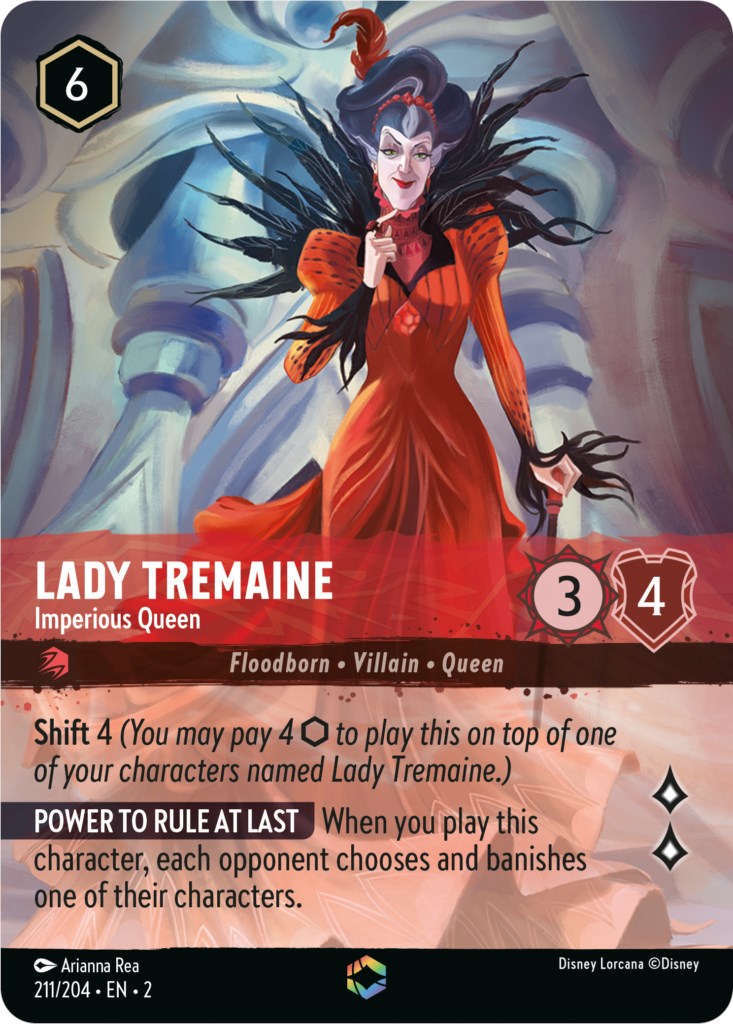 Lady Tremaine - Imperious Queen (Enchanted) (211/204) [Rise of the Floodborn] | Boutique FDB TCG