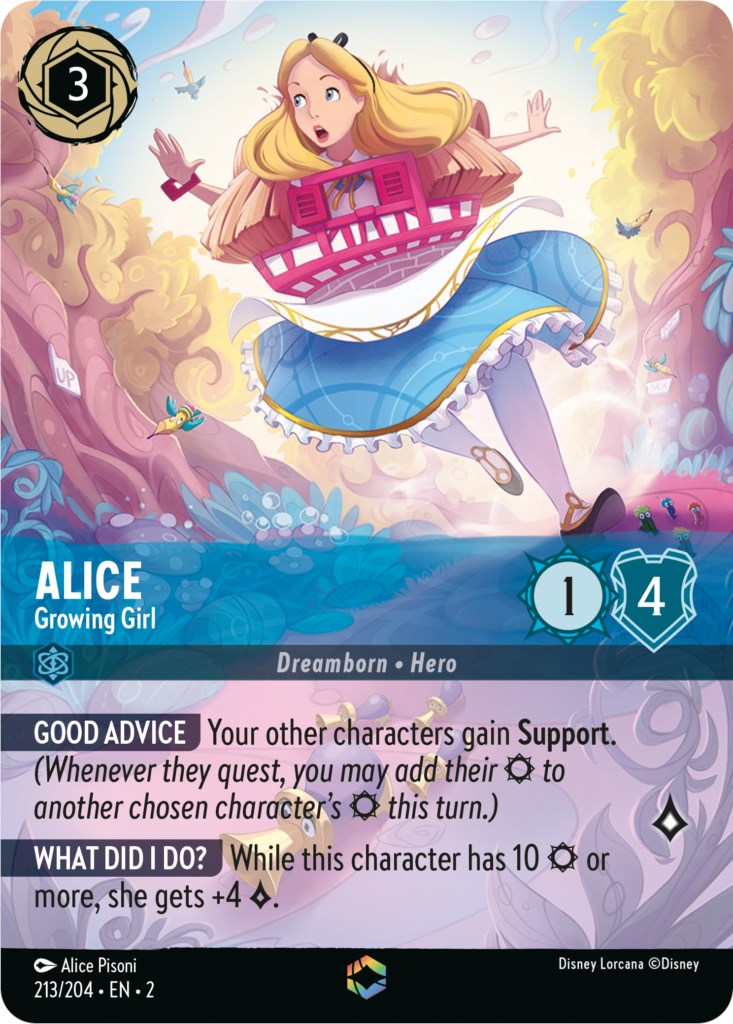 Alice - Growing Girl (Enchanted) (213/204) [Rise of the Floodborn] | Boutique FDB TCG