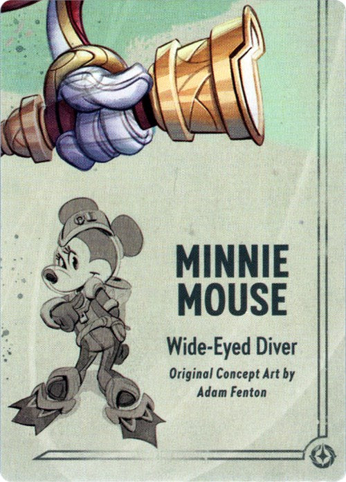 Minnie Mouse - Wide-Eyed Diver Puzzle Insert (Bottom Right) [Rise of the Floodborn] | Boutique FDB TCG